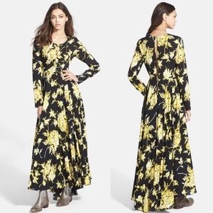 NWOT Free People Floral Maxi Dress - First Kiss